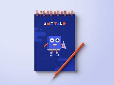 Smetalo Notepad abacus book branding children graphic design identity illustrator kids logo logo design mascot math mathematics minus notepad oblik studio plus ruler shapes vector