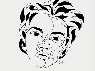 Line Illustration 2020 abstract art art direction branding design illustration illustration art illustrator portrait art vector