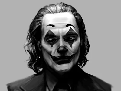 Joker digital digital art digital illustration digital painting digitalart painting photoshop sketch wacom