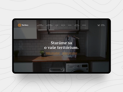 Territory Real Estate Homepage clean homepage landing properties property developer prototype real estate realestate web webdesign website