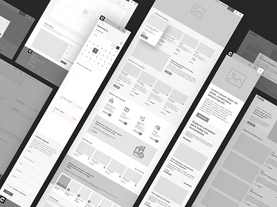 Wireframe website Cuadrilla responsive ux wireframe