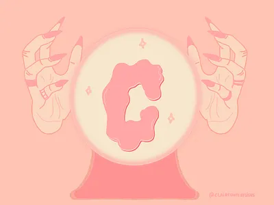 C 36days c @36daysoftype adobecreative clairssmithdesigns crystalball 36daysoftype07 doodlesketch goodtype graphicdesigner handdrawntype handlettering illustration daily letterforms patternplay procreateart typetopia womenwhodraw