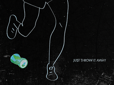 Just throw it away design graphic design illustration sarita