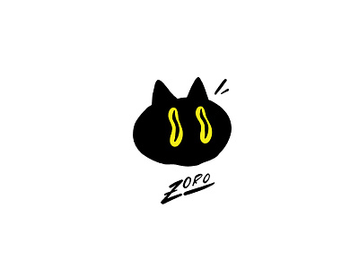 Wiggly Zoro black cat cat cute illustration sticker