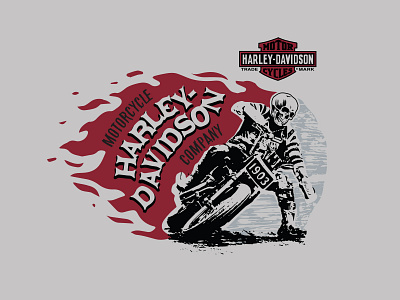 Flaming Hooligan apparel apparel design flame florida harley harley davidson motorcycles nhammonddesign nick hammond nick hammond design nickhammonddesign.com orlando skull tshirt design