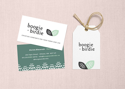 boogie + birdie Brand Identity brand identity branding business card