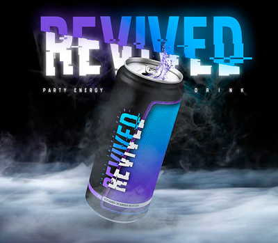 Revived energy drink 3dimages arquimediastudios design grafic graficdesign inspiration inspiring inspiringdesign label mockups motion packaging packagingdesign publicity render sports supplements videos webdesign weightloss