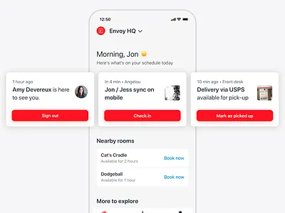 Mobile Action Cards actions app cards design ios iphone mobile ui ux