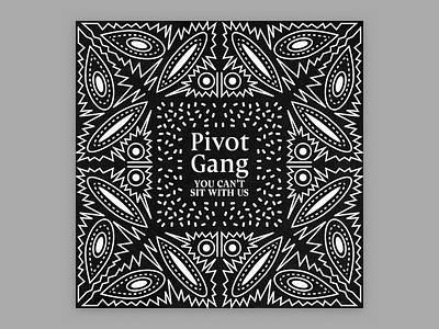 9 – Pivot Gang album cover halftone illustration texture typography