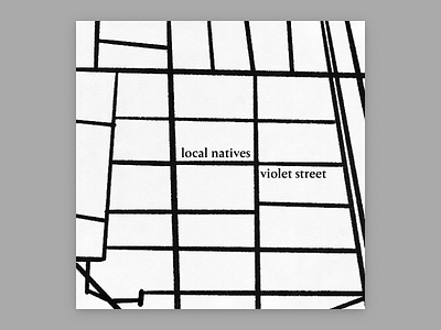10 – Local Natives album cover halftone illustration typography