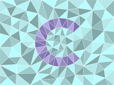 C 36daysoftype 36daysoftype07 adobe illustrator aqua design illustration illustrator polygonal purple triangle type typography vector vector art