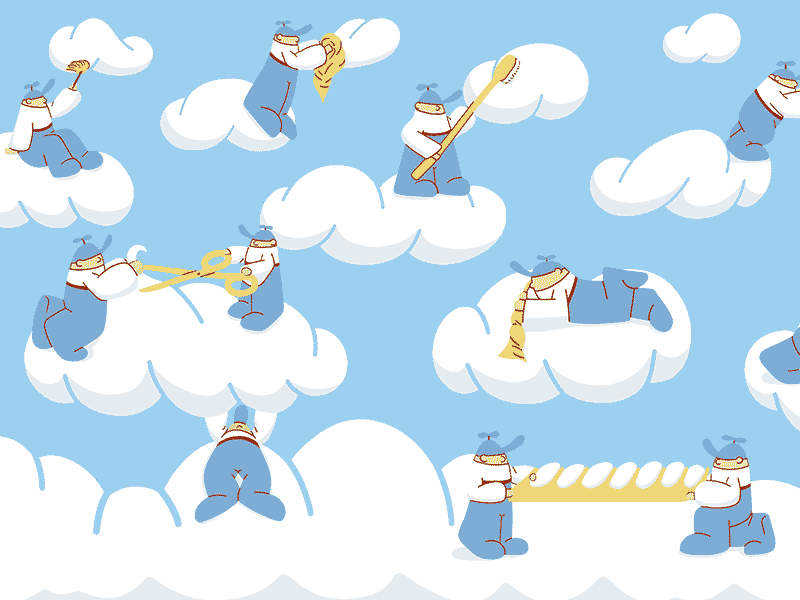 Get ready for the Spring adobe illustrator adobe photoshop angel animated gif animation blue character design cleaning service cloud clouds flat gif graphic design illustration illustrator maintenance spring vector water