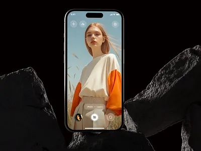 Camera App for iOS 19 📸 animation camera camera app ios ios19 photo app spatial ui video