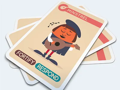 Music brings peace to a kingdom... card game family fortify kingdom lyre medieval minstrel music