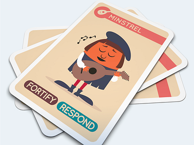Music brings peace to a kingdom... card game family fortify kingdom lyre medieval minstrel music