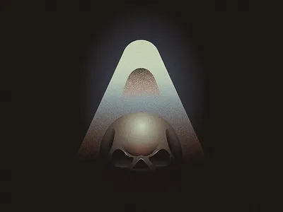 A-Afterlife 36daysoftype app design illustration illustrator skull vector