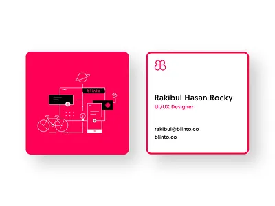 Blinto Rebrand: Business Card 🦋 2020 branding business card colorful figma flat graphic design icon illustraion inspiration logo marketing agency minimal rebranding trend typography ui ux vector wireframe