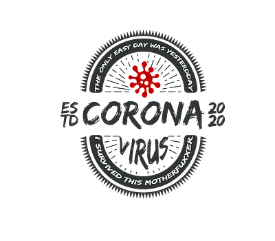 corona virus corona coronavirus design icon logo typography virus