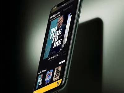 Pathé Mobile Website black cinema green iphone mobile mobile design mobile website movies pathe slider website website design