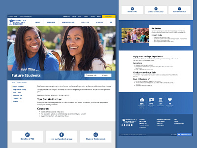 PCC Website redesign ui ui design ux uxdesign web website website design
