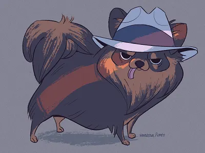 Vinny the Pooch character design digital art drawing illustration kidlitart