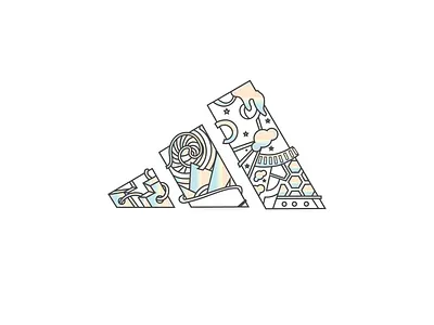 Impossible is Nothing 2d 3d abstract adidas artwork conceptual art design digital artist graphic design illustration logo vector