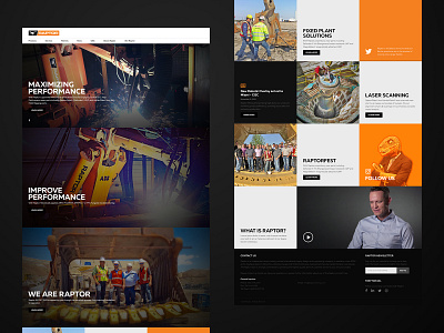 Raptor Mining business engineering mining web webdesign