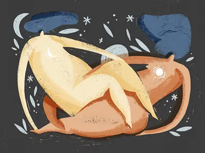 Sun and Moon abstract art body children book illustration childrens illustration cosmic female illustration illustration art minimalism moon print procreate self love shapes spaceart sun