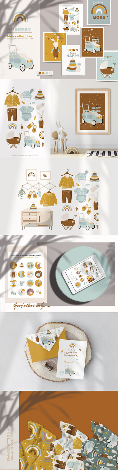 Nursery cards and baby boy elements baby baby boy baby elements background business card cards design graphic graphic elements greenting car illustration illustrations interior logo nursery nursery card textile vector wrapping paper