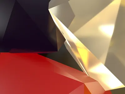 3D lighting materials experiment 3d black red white bontorno branding color exploration design diamond illustration lighting logo rebound refraction typography ui design