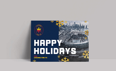 Chicago Fire FC Holiday Card cffc chicago chicago fire chicago sports football holiday soccer