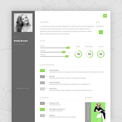 CV-resume WordPress Theme design resume theme ui ux web designer website wordpress wordpress design wordpress theme xtra