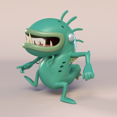 Dagon Funny 3d 3d art arnoldrender autodeskmaya characterdesign design games illustration substancepainter toys