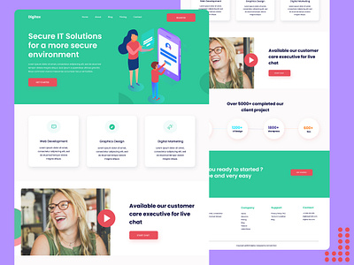 Saas Website Landing Page Concept agency agency home page agency landing page agency website business company logo company website homepage design landing page minimal saas saas app saas design saas home page saas landing page saas web design saas website seo ui