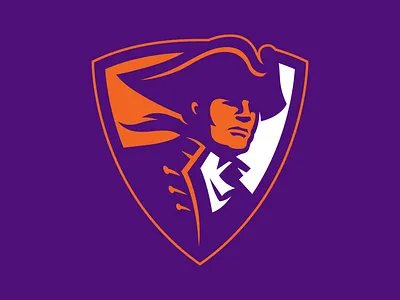 Hobart Statesmen athletics college icon icons identity identitydesign illustration logo logo design logodesign mascot orange purple shield university