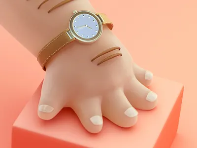 "Hand Model" 3d c4d c4dfordesigners cinema 4d cute hand illustration octane stylized toon