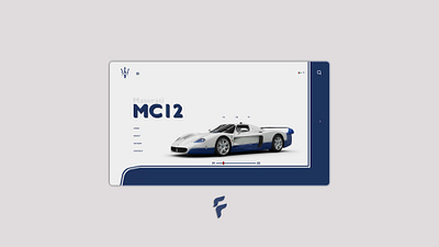 07 - Maserati MC12 branding clean design graphics insperation interface minimal photoshop ui uidesign