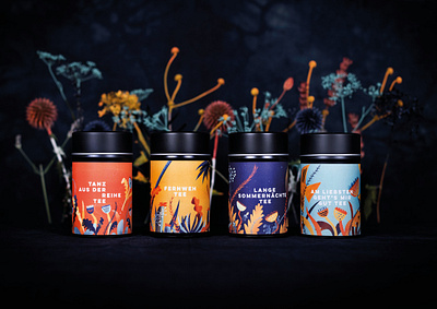 Teas for Timpi design floral illustration packaging packaging design tea tea packaging