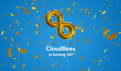 Happy Birthday CloudBees! balloon everything gold magic photoshop