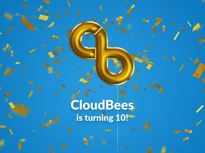 Happy Birthday CloudBees! balloon everything gold magic photoshop