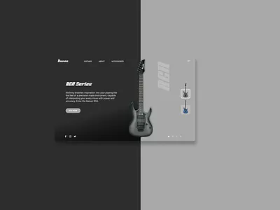 Ibanez Concept design guitar ibanez ui ux web design
