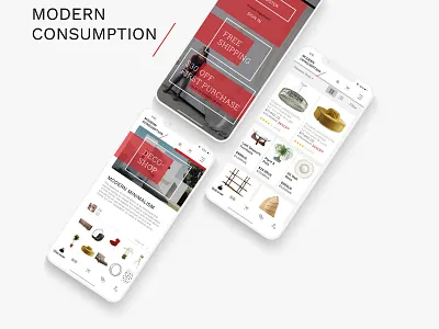 Modern Consumption - Furniture Store branding design furniture app furniture store furniture website graphic design online shopping online store ui uidesign ux ux design web design web development