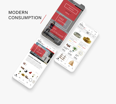 Modern Consumption - Furniture Store branding design furniture app furniture store furniture website graphic design online shopping online store ui uidesign ux ux design web design web development