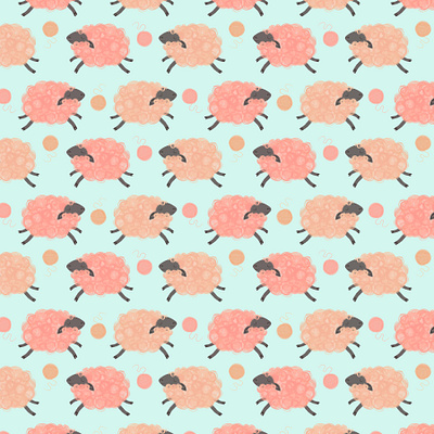 Sheep + Yarn animals design digital illustration digital painting illustration lamb procreate sheep surface design surface pattern wool yarn yarn ball