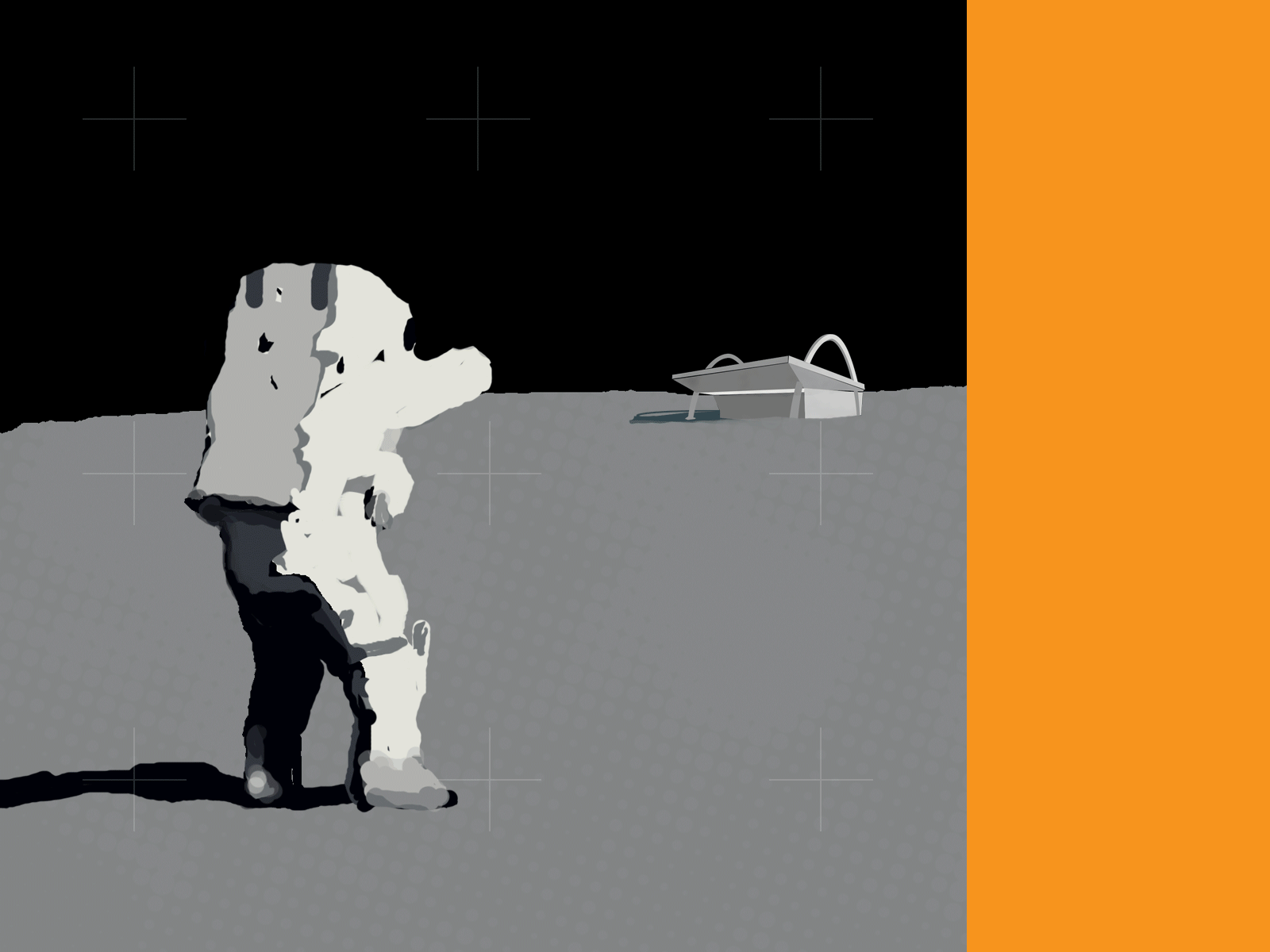 roadtrip gif animation sketch spaceman