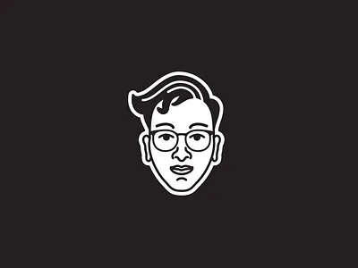 Selfie branding design face flat icon illustration lettering logo person portrait type typography vector