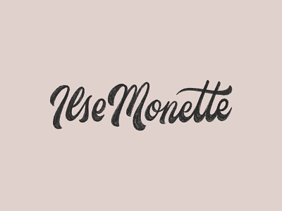 IlseMonette hand drawn logo hand lettering handdrawn lettered logo lettering lettering logo logo logo design logotype script script lettering script logo scripts