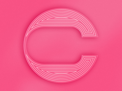 C is for copacetic 36days 36daysoftype c lettering pink retro type