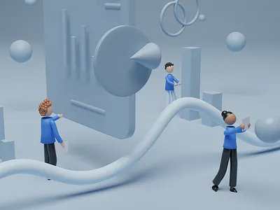 Analytics Render 3d 3d art analytics analytics chart analytics dashboard bar graph blender blender 3d blender3d blendercycles charts design illustration platform platform design render rendering stats ui uiux