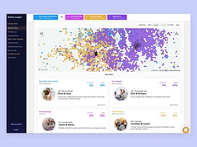 Mobile Insights Prototype map mapbox product design prototype ui ux web app webflow